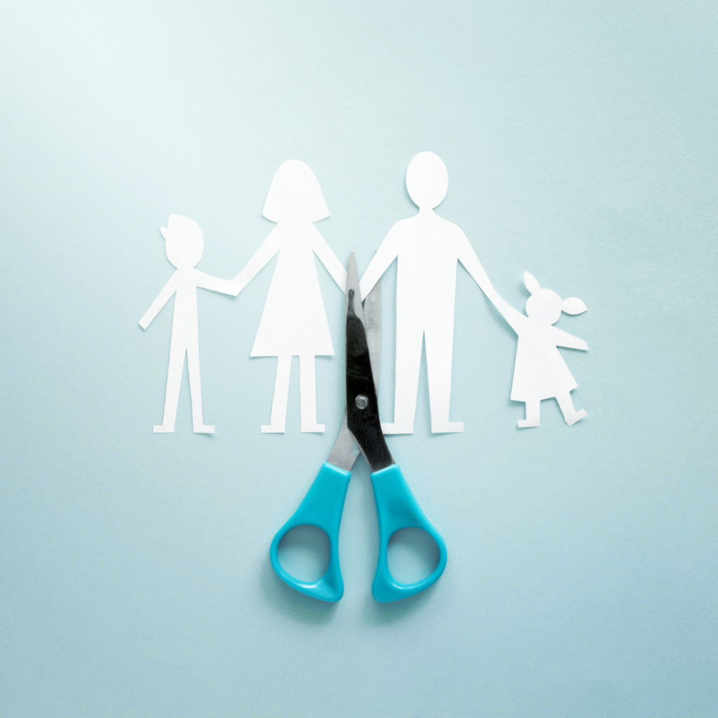Papier-Scribble Familie